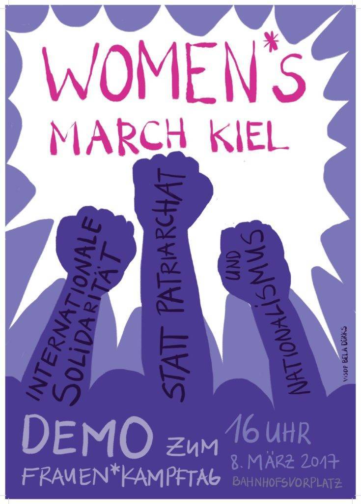 Aufruf zum Women*s March Kiel